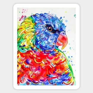 Rainbow Lorikeet Painting Sticker